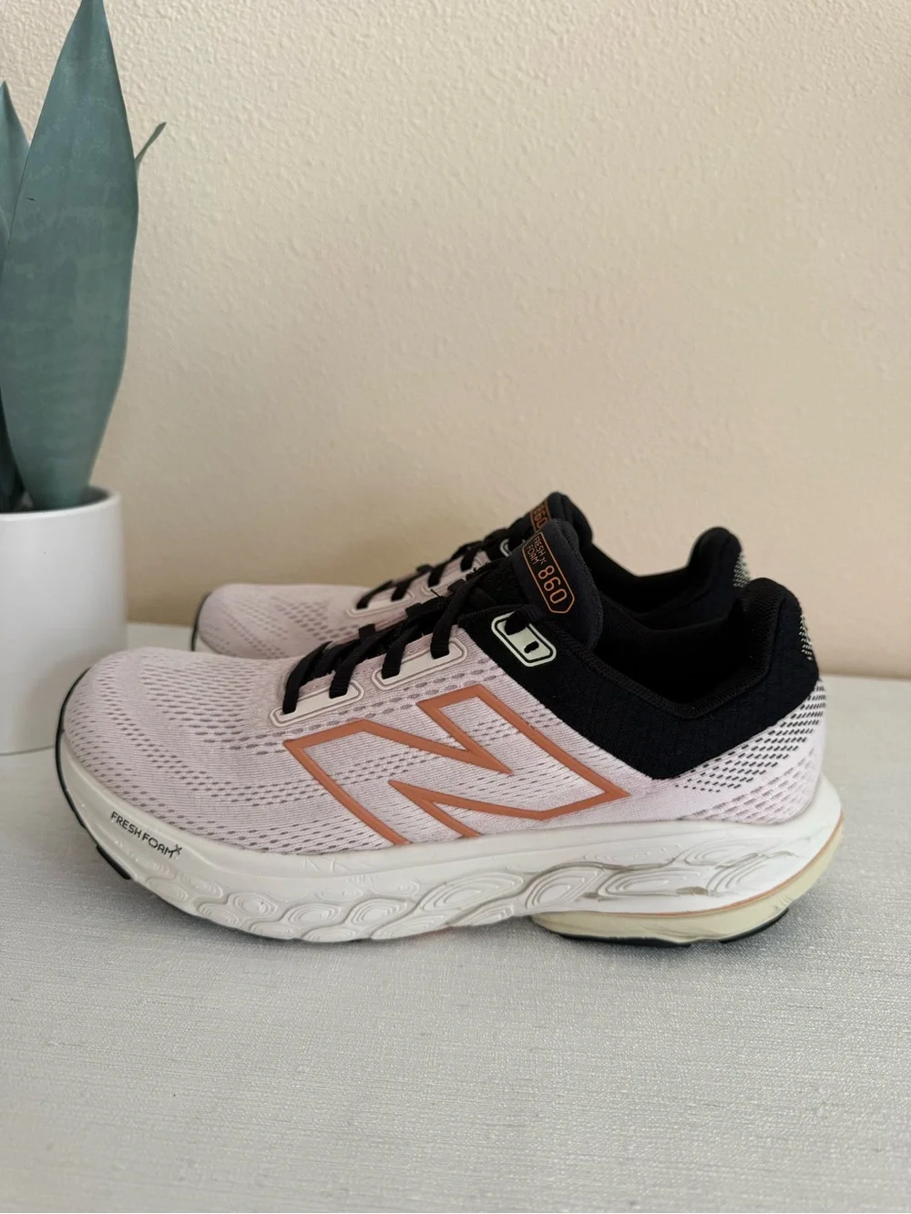 New Balance light pink